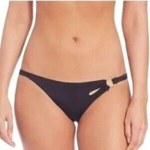 L’Agent by Agent Provocateur Adrina Black Swim Bikini Bottom Size Large Women's